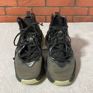 Nike Lebron James XIX GS Black Aqua Anthracite Big Boys‎ 5Y Sneakers DD0418 003